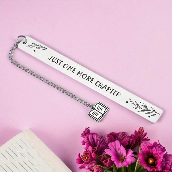 Stainless steel detailed bookmark laser lettering cross-border new…