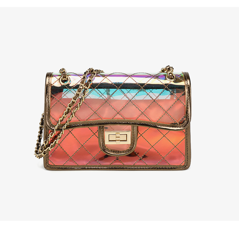 Nuovo dional cross jelly per le donne, filo da ricamo alla moda con griglia di diamanti trasparenti, piccola catena francese da spiaggia_voghion.com