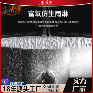 Life Song Stainless Steel Shower Bath Shower Head Pressurized Shower Shower Head Top Spray Bathroom Shower Head