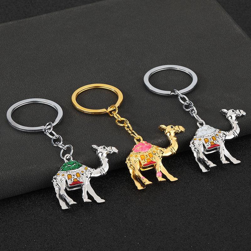 Metal Camel Keychain Middle East Xinjiang Dunhuang Desert Alloy Camel Key Pendant Scenic Spot Hot-Selling Small Gifts Metal Camel Keychain Middle East Xinjiang Dunhuang Desert Alloy Camel Key Pendant Scenic Spot Hot-Selling Small Gifts