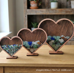 �羳Coastal Decor Shadow Box����ľ�|�[���к���ʯ�^�b�չʾ��