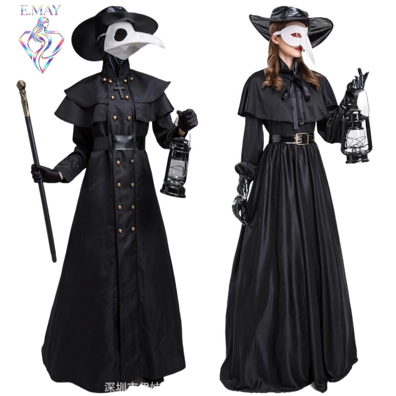 Halloween Costume Medieval Steampunk S-5XL Plus Size Plague Doctor Bird's Bucket Crow Long Bucket Noodles Halloween Costume Medieval Steampunk S-5XL Plus Size Plague Doctor Bird's Bucket Crow Long Bucket Noodles