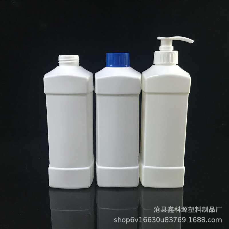 厂家现货供应1L洗衣液方瓶 1L消毒液瓶 1Lpe洗衣液塑料瓶塑料桶