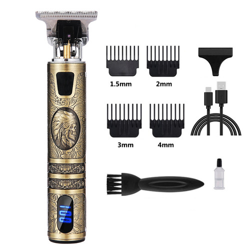 Hair clipper T9 bald electric clipper professional electric electric clipper oil head hair clipper carving mark shaver rechargeable