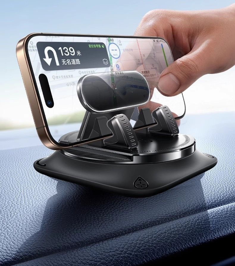 New car dashboard center console rotating anti-slip navigation adhesive suction cup stable universal phone holder