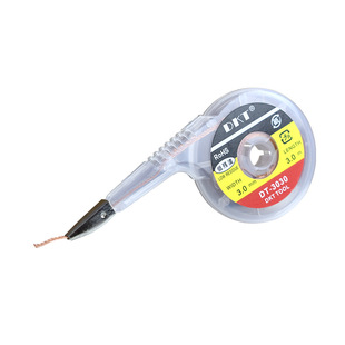 3m Desoldering Soldering Wire with Rosin Pure Copper Braided Tape Dkt Electronic Welding Solder Residue Cleaning Desoldering Wire