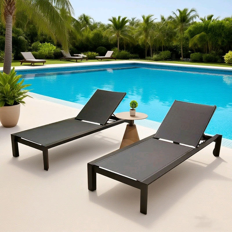 Silla de piscina al aire libre a prueba de agua al aire libre protección solar hotel villa patio jardín al aire libre silla de playa