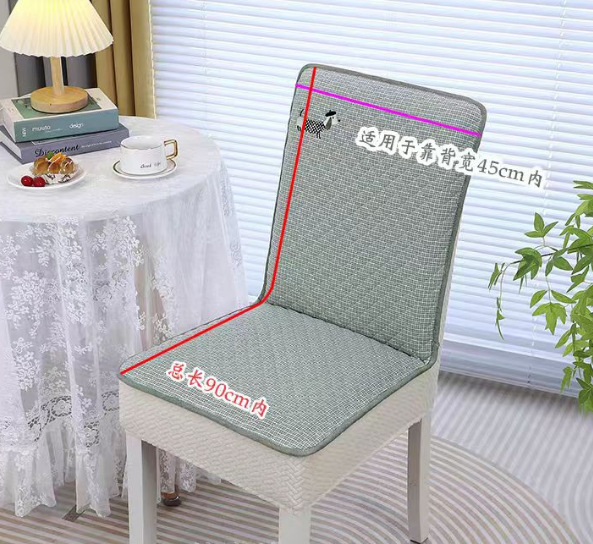 New Dachshund Dog Home Chair Cover Elastic One-Piece Dining Chair Slipcover Seat Pad Quilted Thickened Non-Slip Integrated Pad