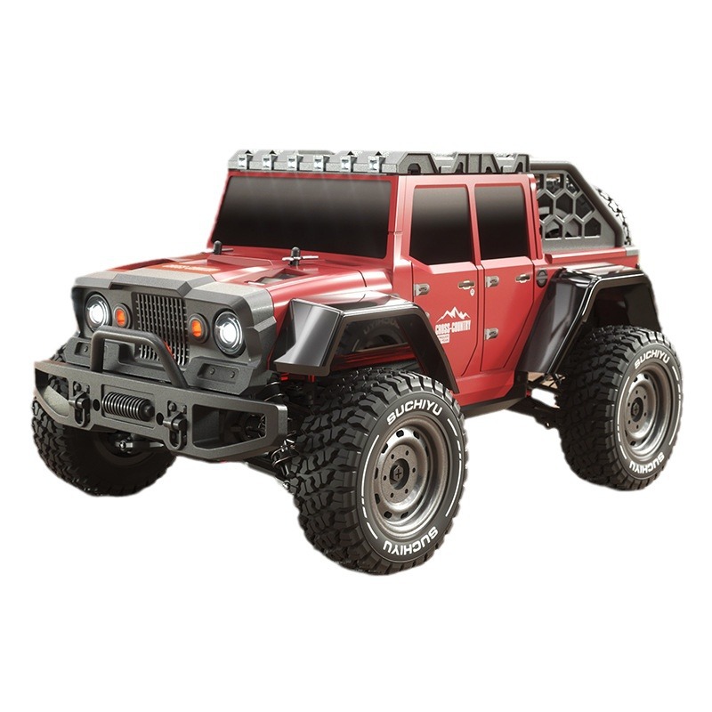 SUCHEYU 1:16 Vehículo todoterreno de alta velocidad 4x4 a escala completa Big Foot, modelo de coche eléctrico con control remoto 4x4