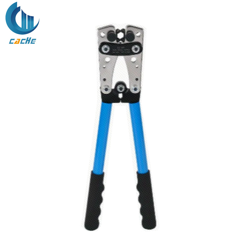 W+1裸端子压线钳 银色 护套蓝+黑 HX-50B （6-50mm²）一件代发