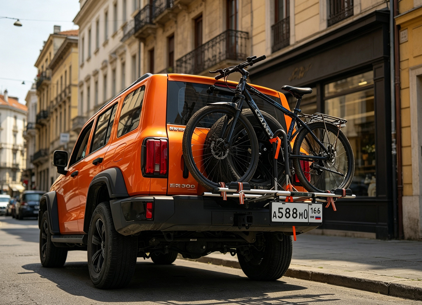 ZENTORACK aluminum alloy car spare tire mount rear-mounted bicycle rack for Tank 300 and Haval Menglong