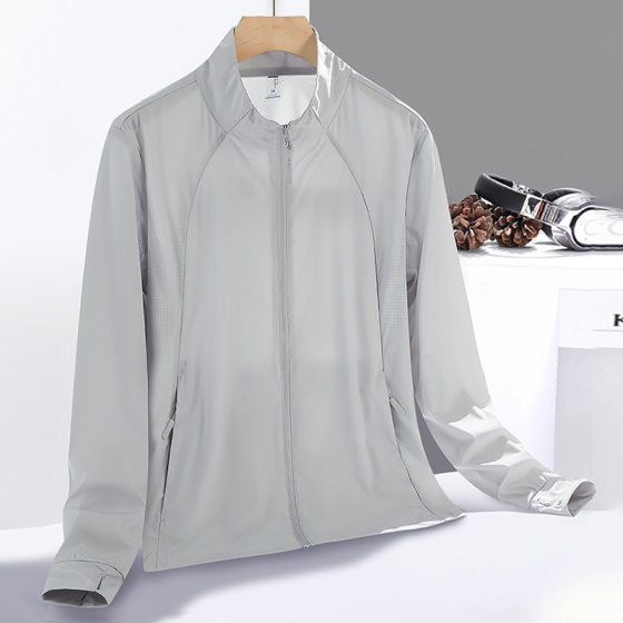 Sunscreen Clothing Men's and Women's UV-resistant Ice Silk Skin Clothing Breathable Ultra-light Summer Men's Outdoor Sports Sweat-wicking Travel