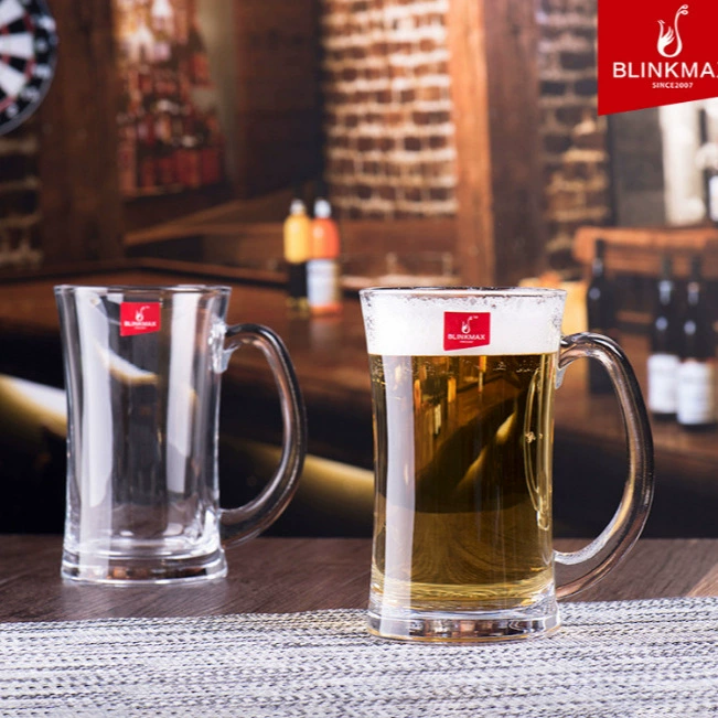 Lizun пивная ручка прозрачная подарочная стеклянная чашка для воды бар фруктовый сок чашка для напитков большой емкости может быть напечатан логотип