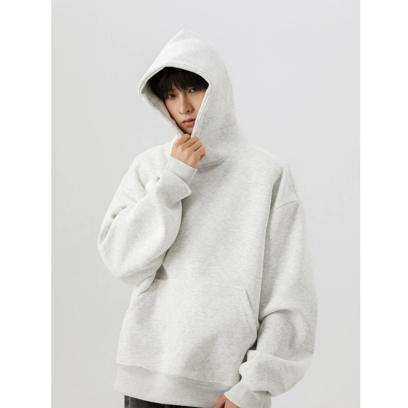 Короткая демисезонная толстовка с капюшоном, однотонная толстовка, американский стиль