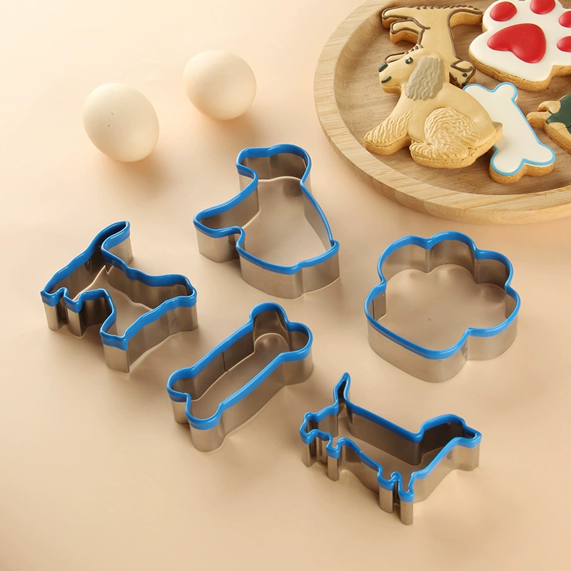 Набор форм для пирога Puppy Cake Mold 5 шт. Формы для выпечки пирога печатный шаблон щенок печенье формы