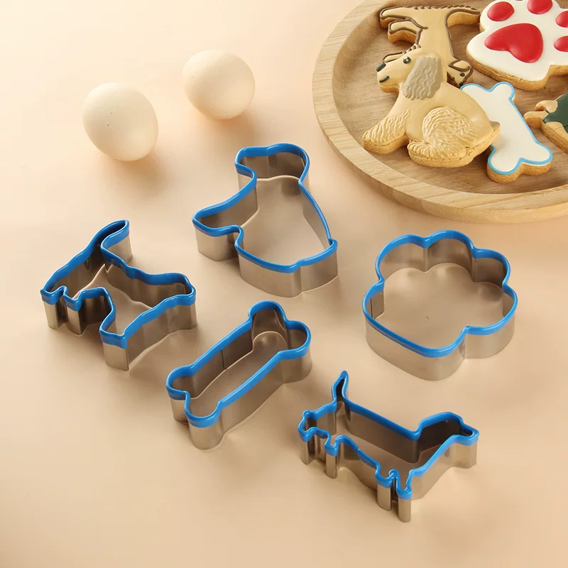 Набор форм для пирога Puppy Cake Mold 5 шт. Формы для выпечки пирога печатный шаблон щенок печенье формы