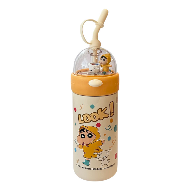 Lápiz pequeño nuevo baloncesto taza de aislamiento térmico 2025 nuevo estilo de alta mujer hermosa taza de paja taza de agua de gran capacidad para niños
