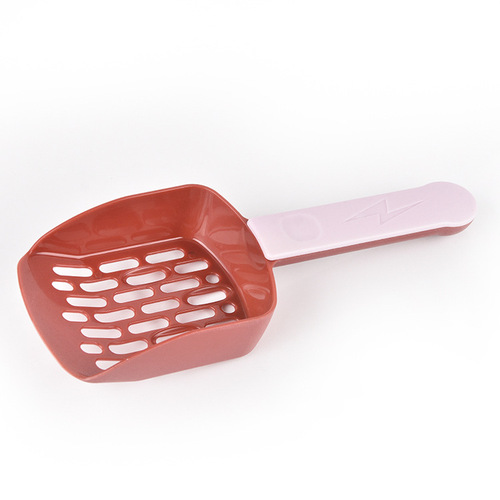 Manufacturer wholesale plastic cat shovel, one-piece color matching cat litter shovel, poop shovel artifact, cat cleaning supplies
