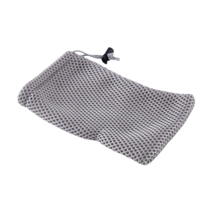 长期供应 灰色三明治网布袋 抽绳束口袋 移动电源网布袋订 制