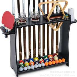 木质台球杆收纳架台球场球类台球杆整理架乒乓球拍架立式球杆架