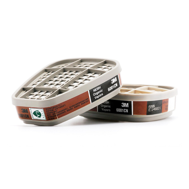 3M6001CN 滤毒盒防有机气体蒸汽苯丙酮醚防毒面具过滤盒搭配6200