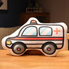 Cartoon ambulance, excavator, bulldozer, train, plush pillow, toy, fire truck, wholesale