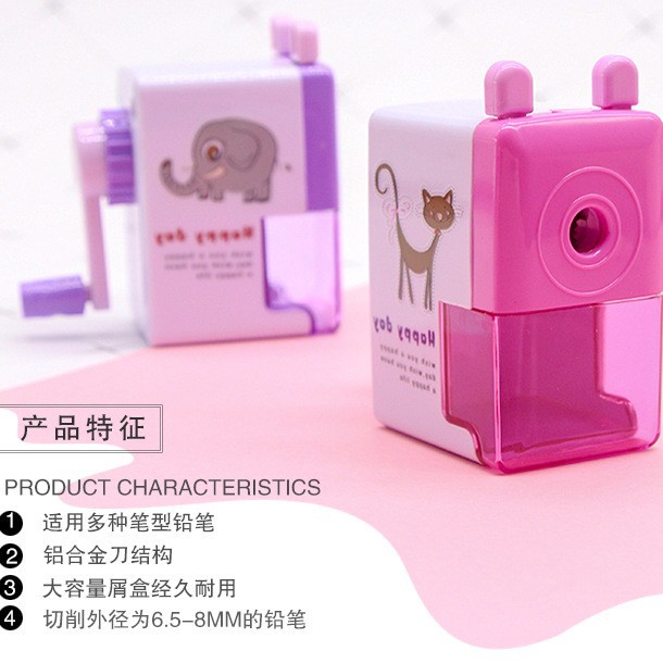 Chenxi papelería lindo sacapuntas estudiante mano lápiz sacapuntas mano sacapuntas Día de Año Nuevo regalo de Navidad