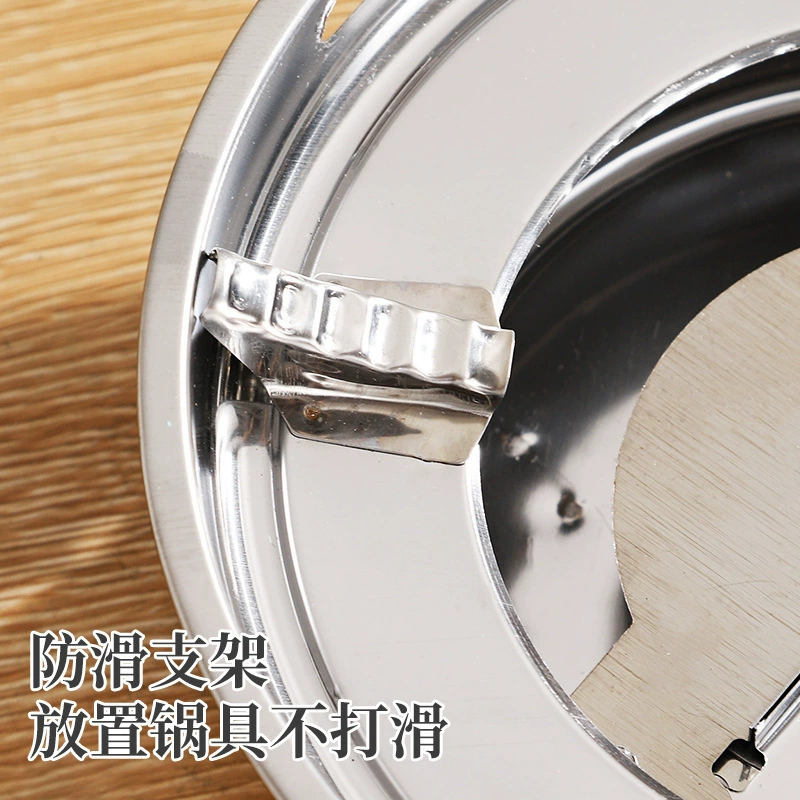 Alcohol stove small hot pot household hotel commercial hotel special pot outdoor stove solid stainless steel dry pot pot