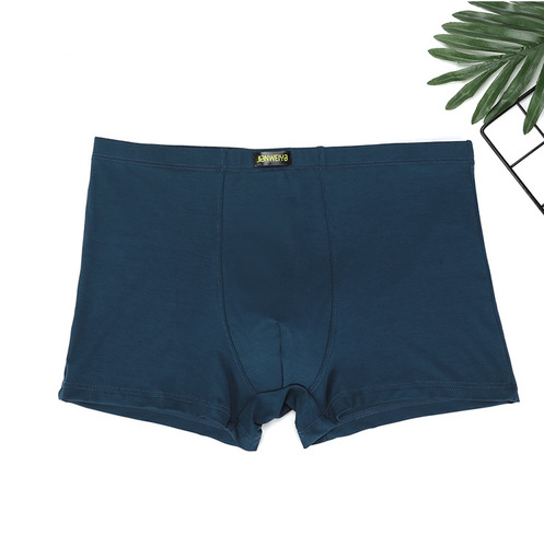 Men's Modal Underpants 4XL Fat Quarter Briefs with Male U-shaped pouch design breathable four-pocket shorts