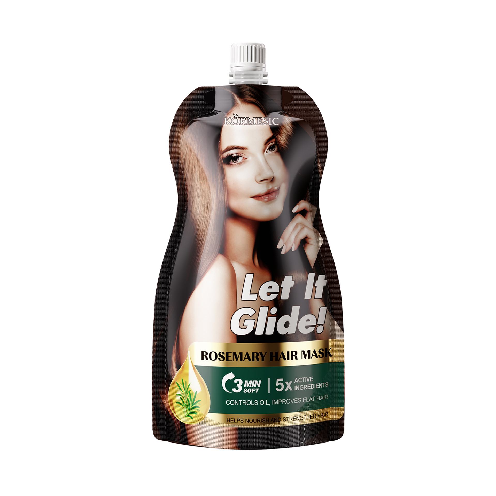 KORMESIC máscara de cabello vegetal máscara de cabello para el cuidado, suave comercio exterior transfronterizo, ropa doméstica de gran capacidad