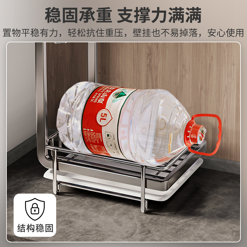 Estante de fregadero de cocina Estante de trapo Estante de drenaje de trapo sin perforación Estante de almacenamiento de detergente de bola de alambre de borde de la piscina