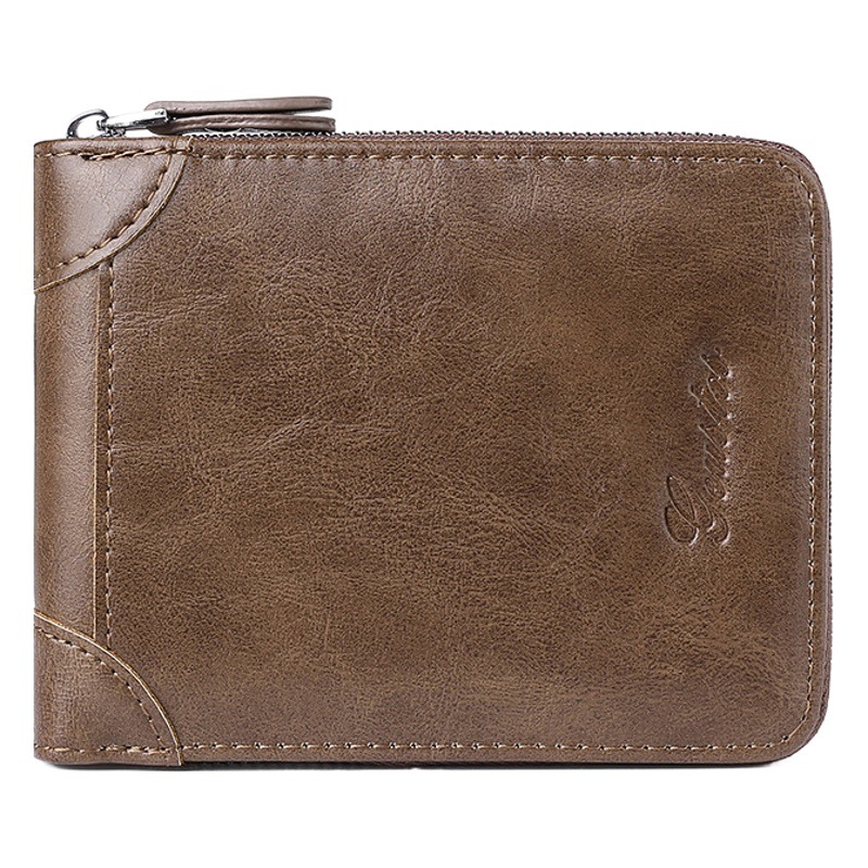 Retro monocromo de gran capacidad multi-funcional práctico titular de la tarjeta de identificación titular de la tarjeta de la cartera