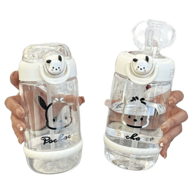 High quality plastic handheld capacious cute shatterproof glass with glass, simple and elegant design
