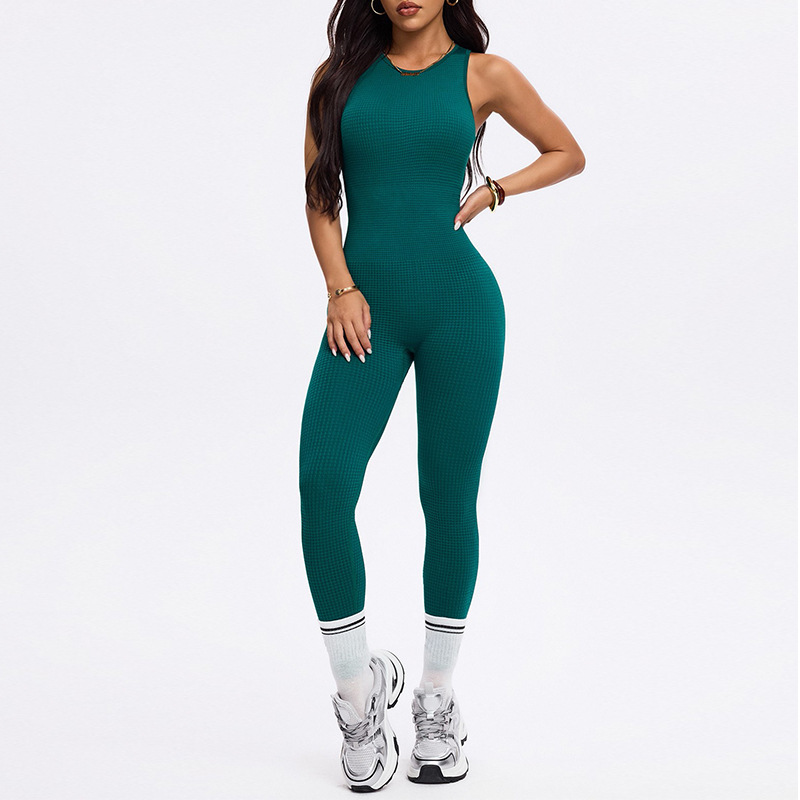 Europa y los Estados Unidos sin costuras unidad deportiva yoga mujer hueco espalda abdominal cerrado mel hump fitness panty