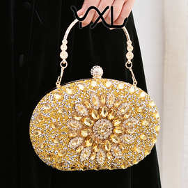 欧美爆款满钻晚宴包派对名媛包奢华婚宴包跨境货源 clutch bag