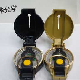 专业生产户外美式指南针 翻盖铝合金指南针 带灯便携式登山指南针