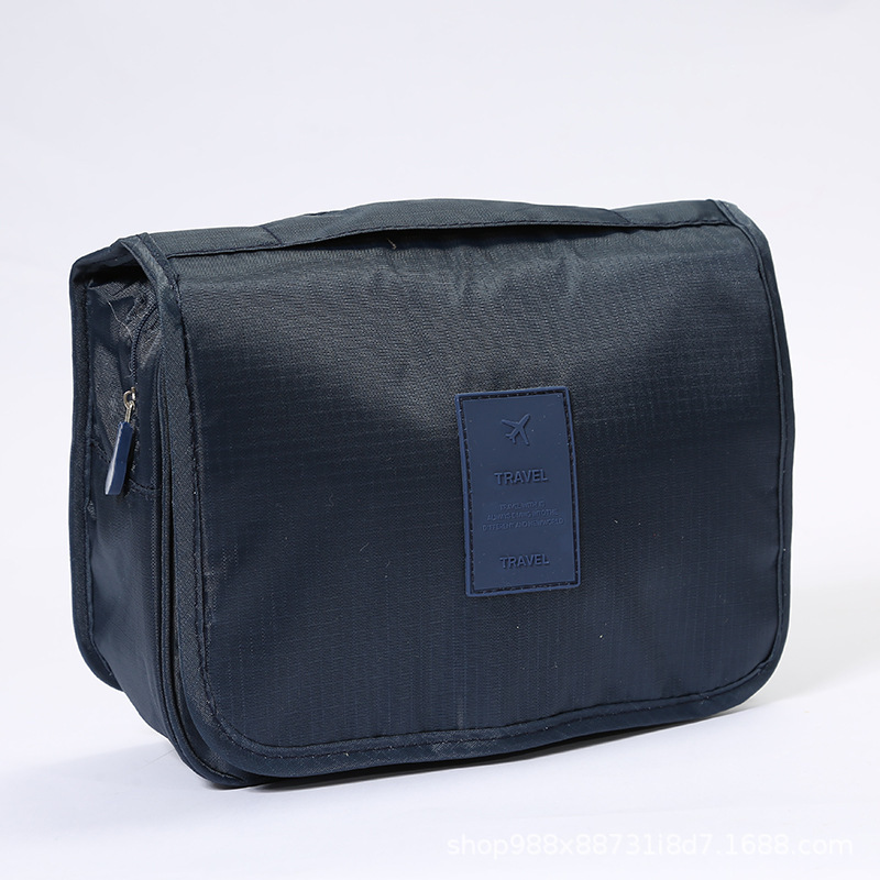 Bolsa de Aseo con Gancho de Poliéster Impermeable y Portátil para Viajes