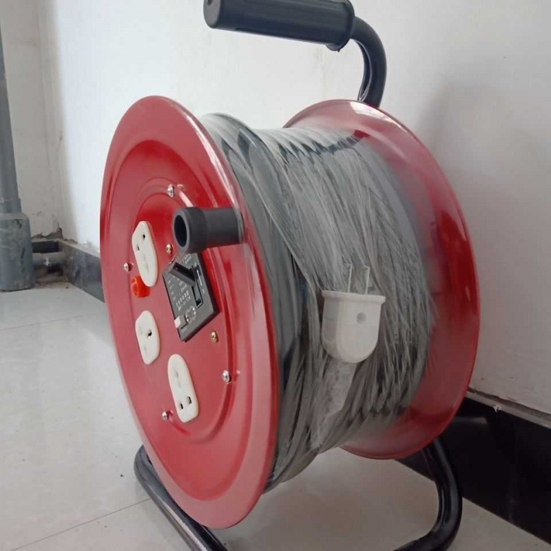 电缆盘移动线滚子绕线盘带纯铜2芯2.5/4平方牛筋线20米30米40米