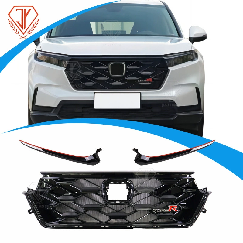 Подходит для Honda CRV Type R 2023 года, модернизированная средняя решетка радиатора Honda CRV, чернение средней решетки