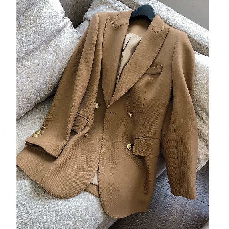 2023 Spring Suit Collar Style Wuhu di Worsted Wool Australian Wool Slim-fit Suit Jacket for Women