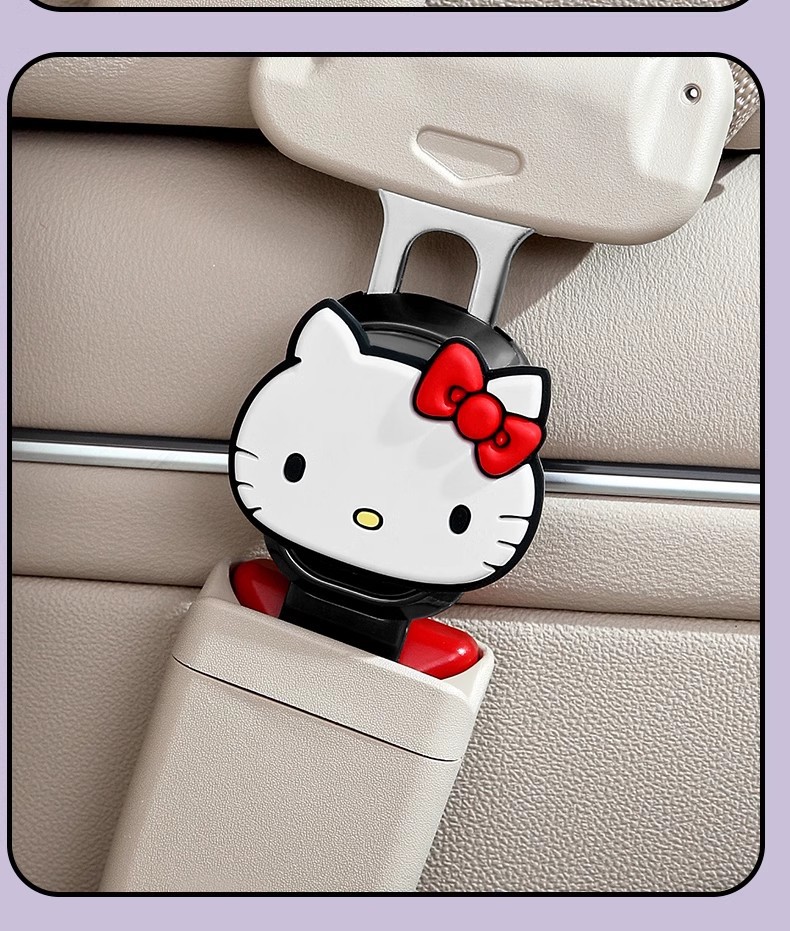 Car Passenger Safety Belt with Bayonet Plug Extension Connector Car Safety Belt Safety Buckle Holder