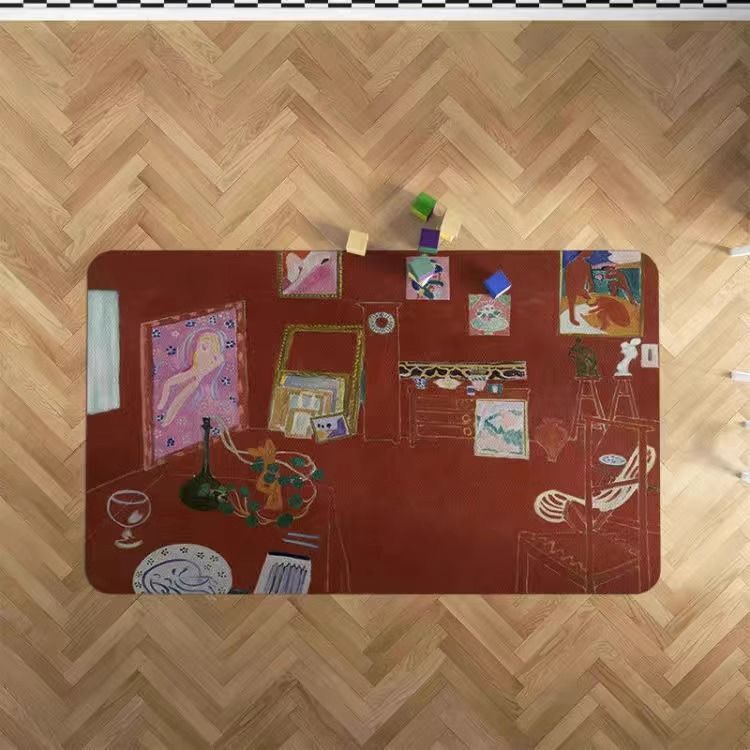 Cross-Border Temu Dropshipping Matisse Brutalist Oil Painting Diatomaceous Earth Floor Mat Table Mat, Customizable, Stain-Resistant, Wear-Resistant Floor Mat Cross-Border Temu Dropshipping Matisse Brutalist Oil Painting Diatomaceous Earth Floor Mat Table Mat, Customizable, Stain-Resistant, Wear-Resistant Floor Mat