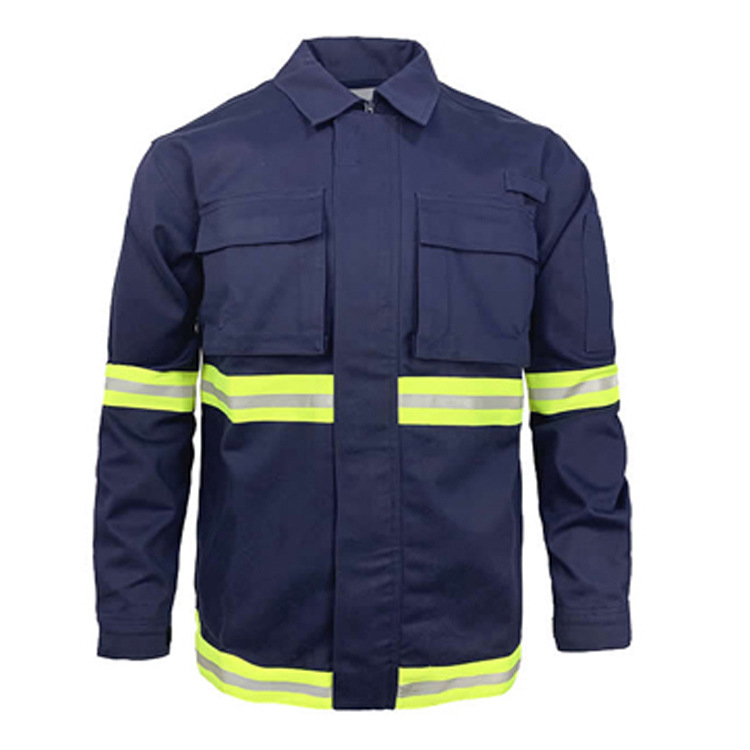 厂家直销工作服防静电纯棉防阻燃工装防酸碱夹克