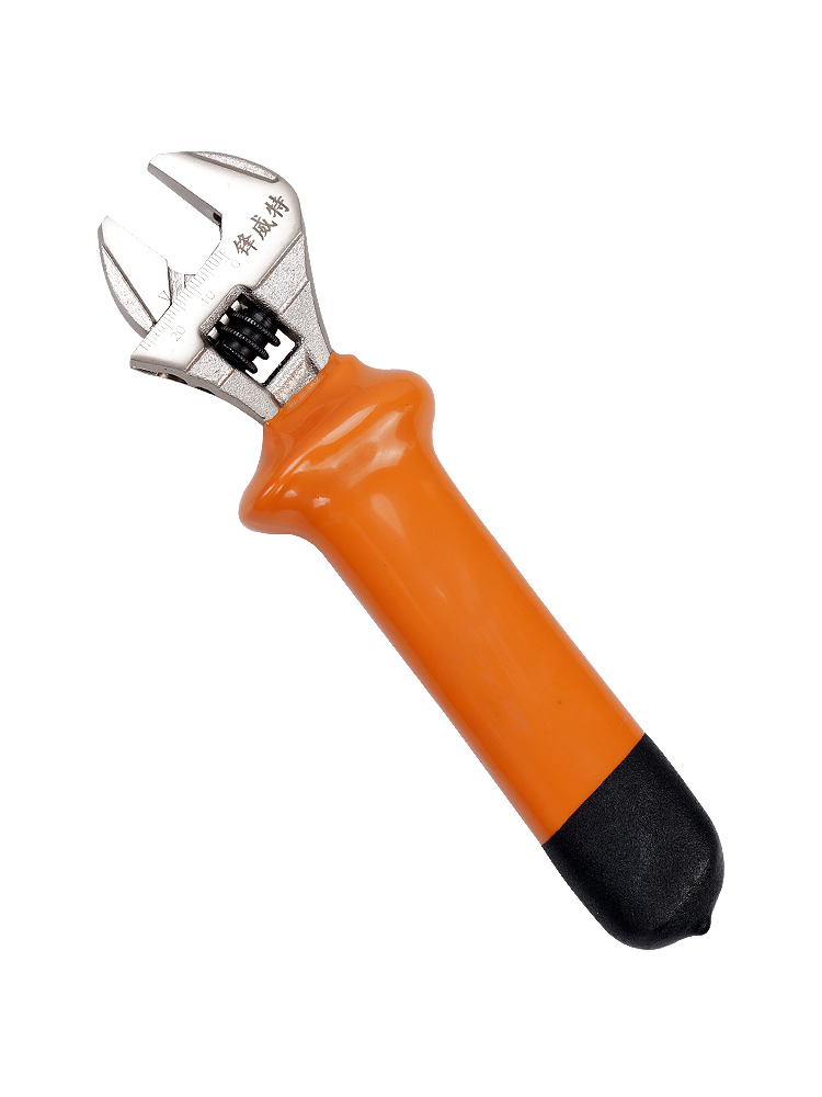 耐高压1000V绝缘活动扳手8/10/12寸活板子电工专用防电维修工具