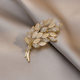 New anti-exposure brooch high-end high-grade niche pin exquisite light luxury suit corsage wholesale fixed clothes