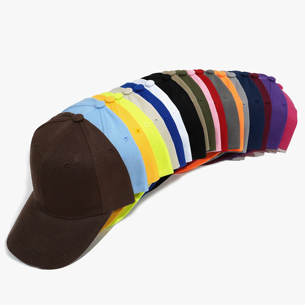 Heißer verkauf Koreanische version einfarbig sechs stück baseball kappe mit bestickt gedruckt Klett verstellbaren riemen für männer_voghion.com