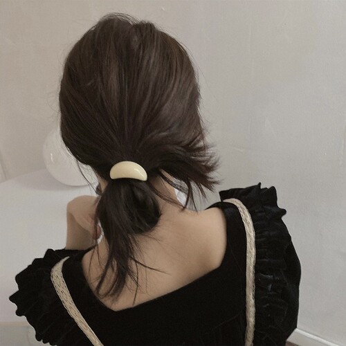 Korean simple temperament hair rope forest style girl rubber band hair tie cold style hair rope resin hair ring internet celebrity headwear for women