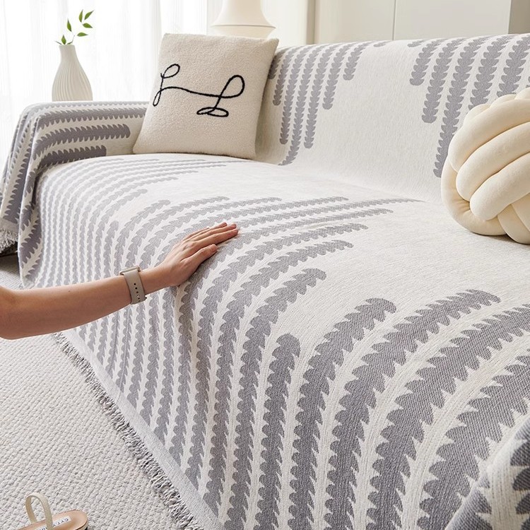 Sofá cubierta 2024 popular nueva toalla de sofá cuatro estaciones general cubierta de sofá tela de cubierta única manta sofá cojín