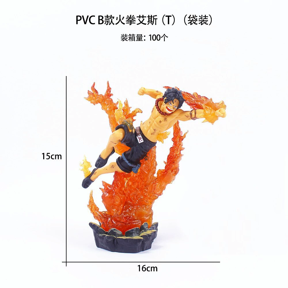 One Piece Q Версия Огненный кулак Лuffy Ace Три тысячи миров кимоно Юката фигурка Льюк модель украшение