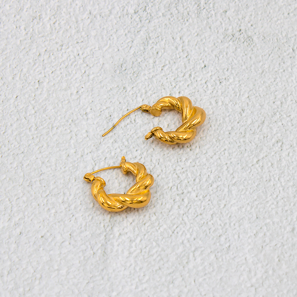 1 Pair Quantity Fashion Geometric Stainless Steel Plating Ear Studs 1 Pair